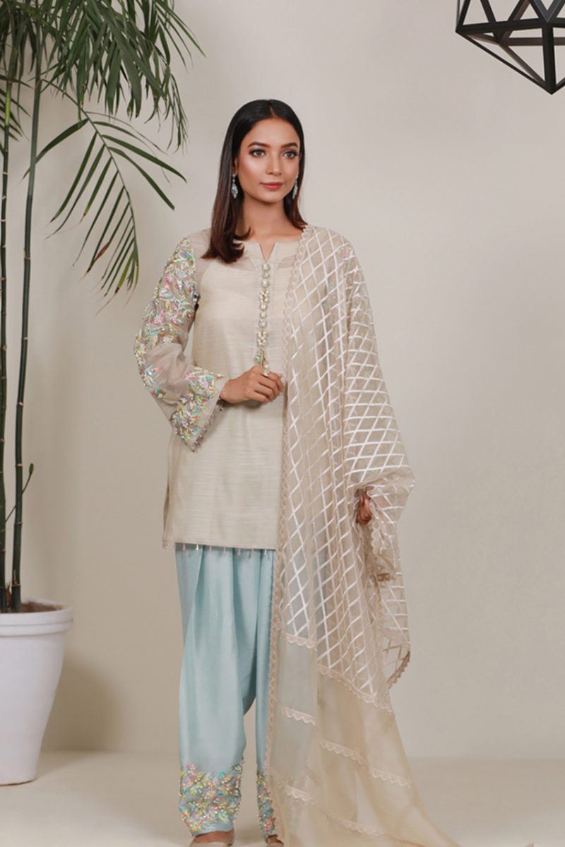 SUMMER ORCHARD COOLWATER PRET by Faiza Saqlain - chambeili Bridal