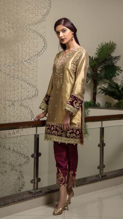 HA-08 HAMZA ANWAR LUXURY PRÉT 2018 VOL I - chambeili Bridal