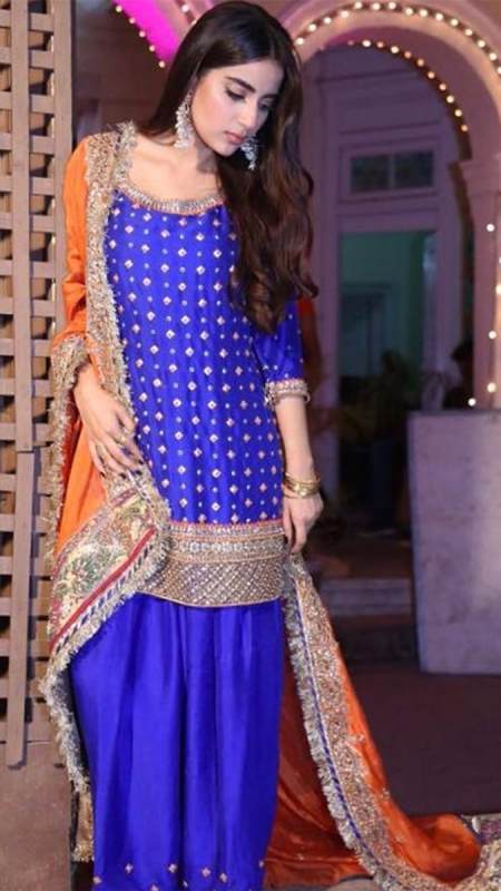 SABOOR ALI SHALWAR ENSEMBLE PRET by Faiza Saqlain - chambeili Bridal